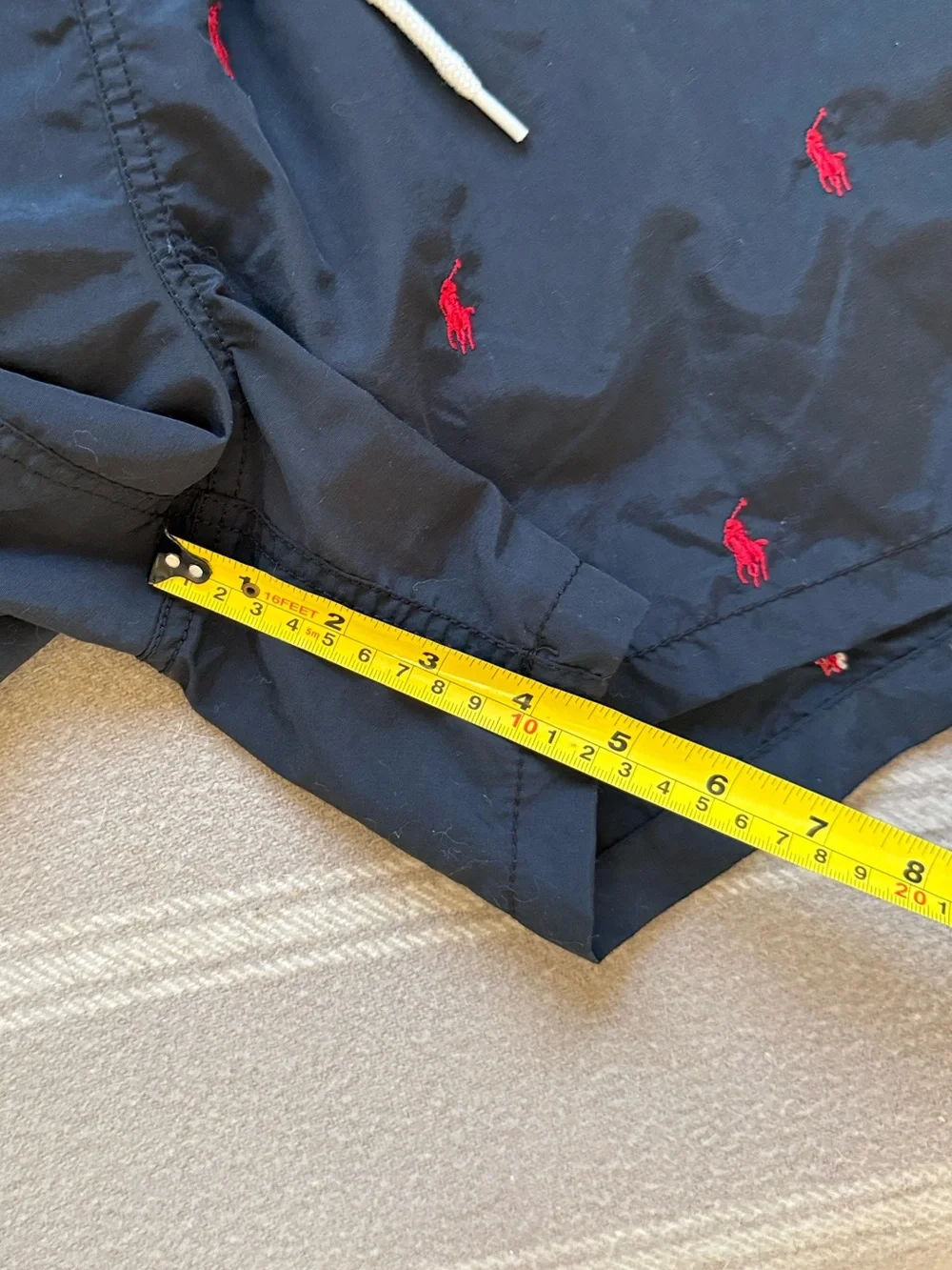 Polo Ralph Lauren Traveler Swim Trunks XL Navy Red Pony